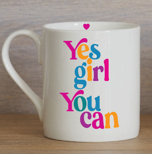 Yes Girl You Can Large Mug